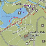 Map of Boathouse and Lake