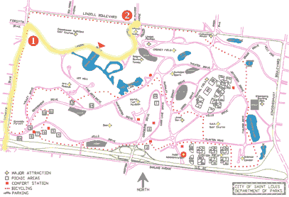 Map of Forest Park