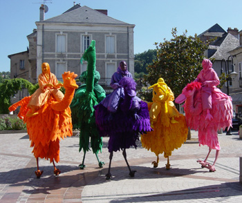 Birds on stilts